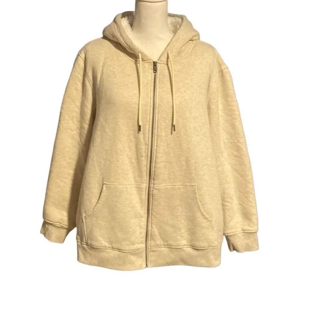 Draft Listing Style & Co Teddy Lined Full Zip Hoodie. Size 3X